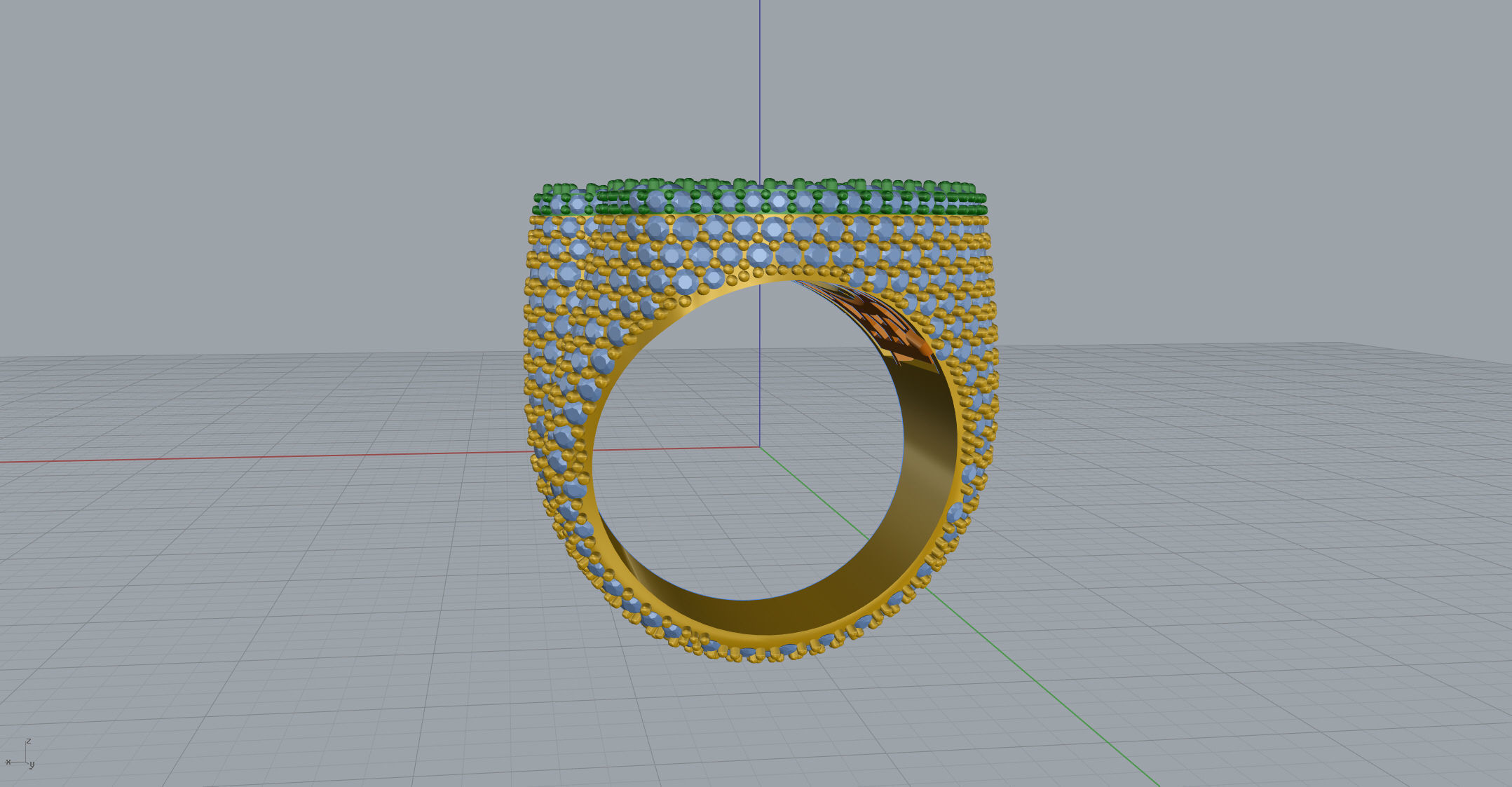 G full way round Ring 3D print model_8