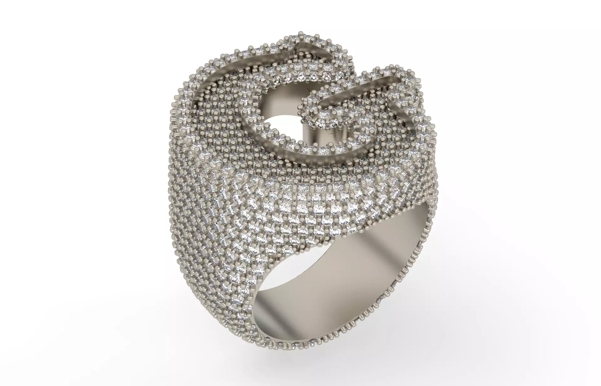 G full way round Ring 3D print model_0