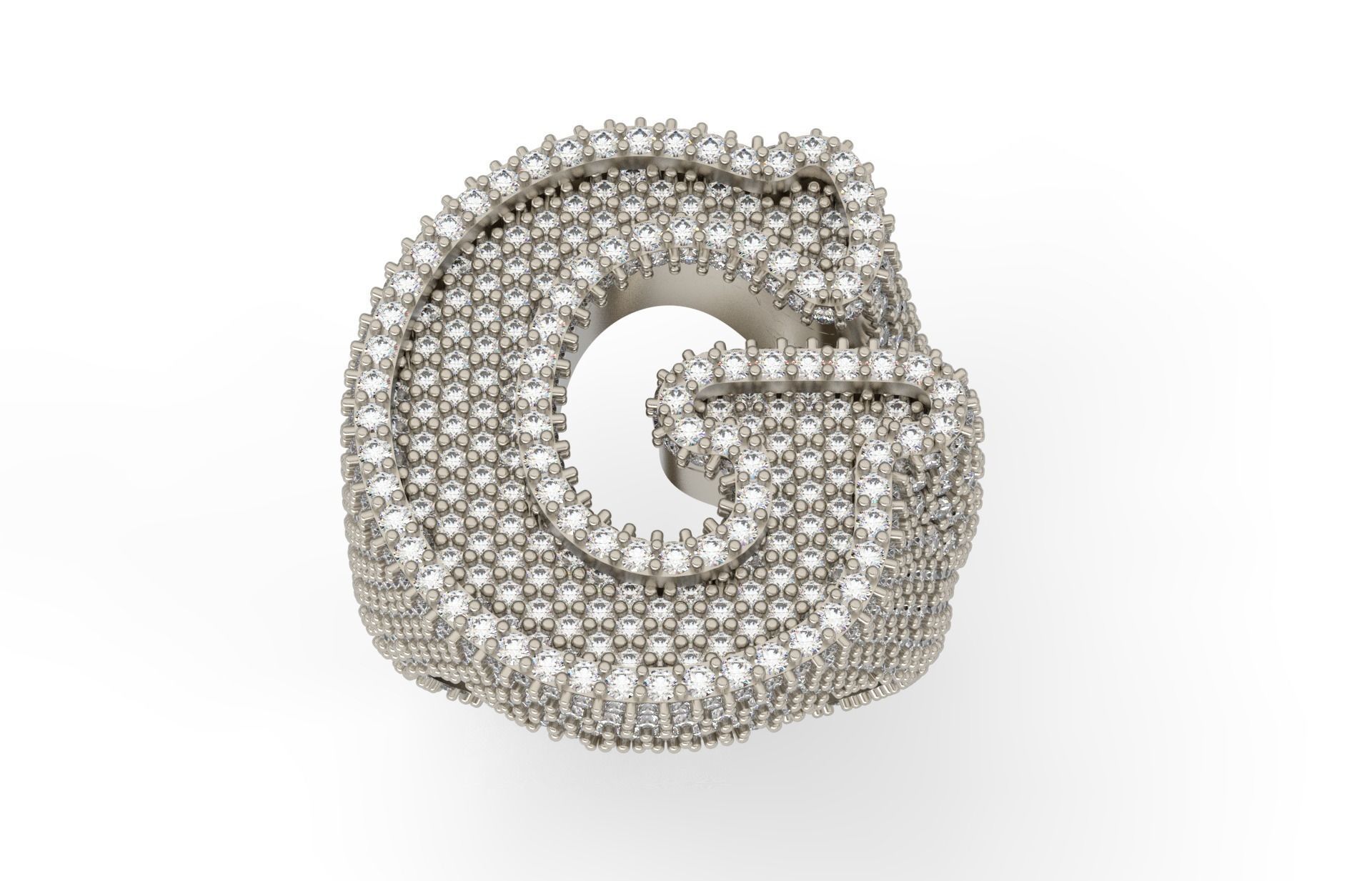 G full way round Ring 3D print model_1