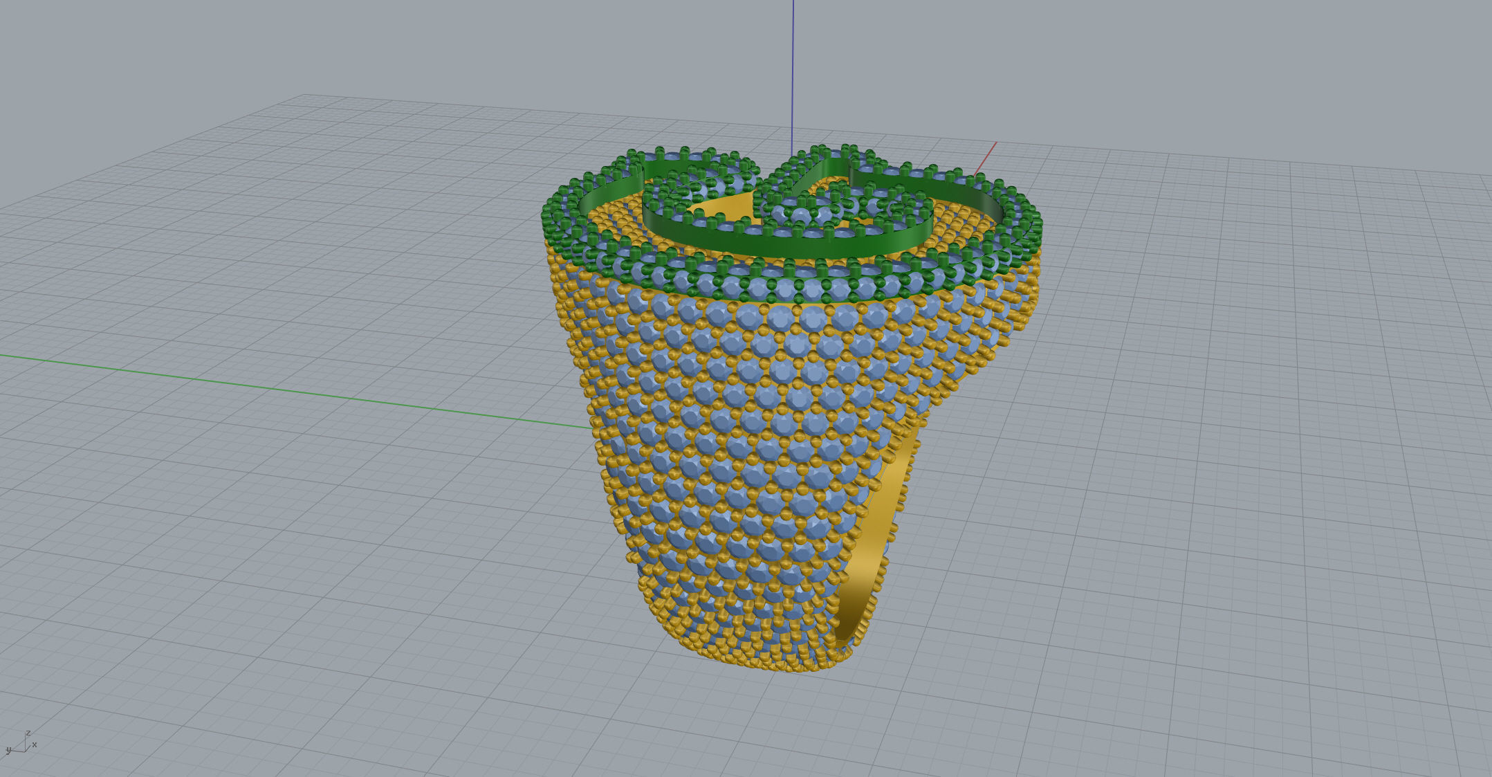 G full way round Ring 3D print model_6