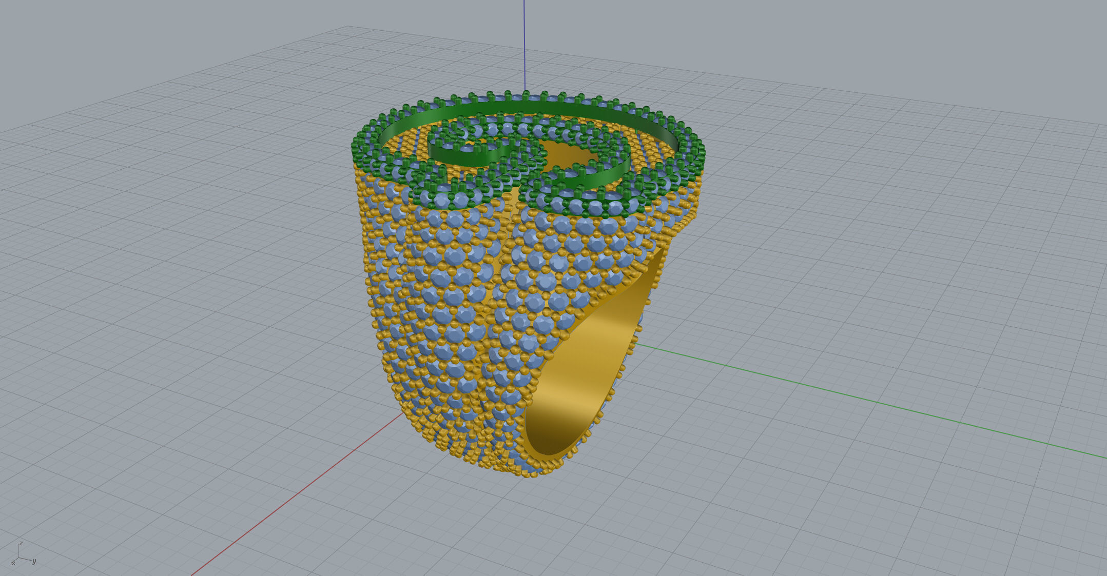 G full way round Ring 3D print model_9