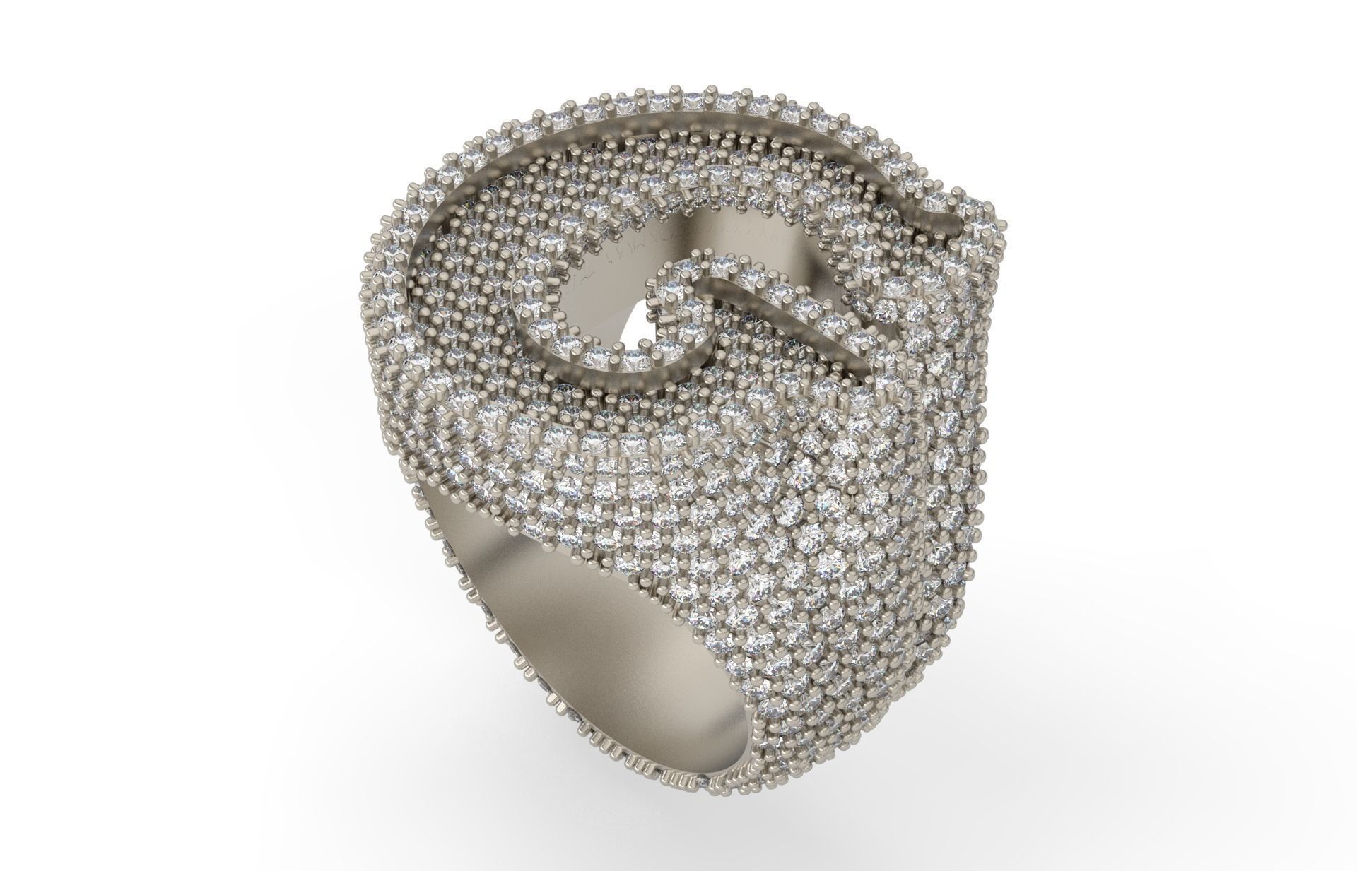 G full way round Ring 3D print model_2