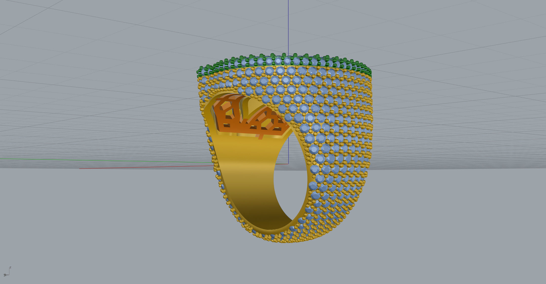 G full way round Ring 3D print model_7
