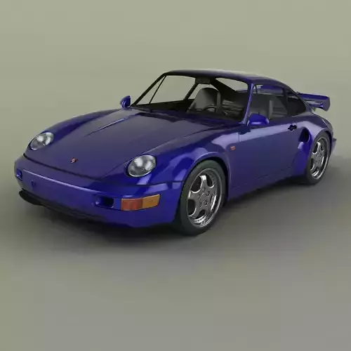 Porsche 911 964 Turbo S Flachbau 3D model