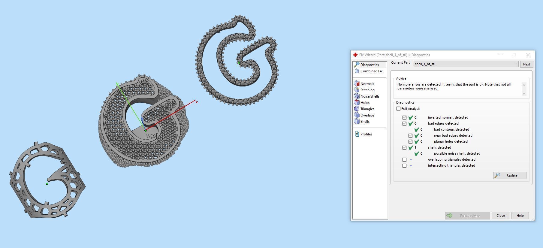 G half way round Ring 3D print model_5