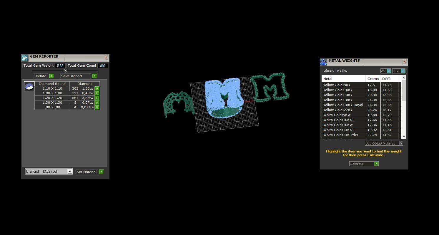 M full way round Ring 3D print model_6