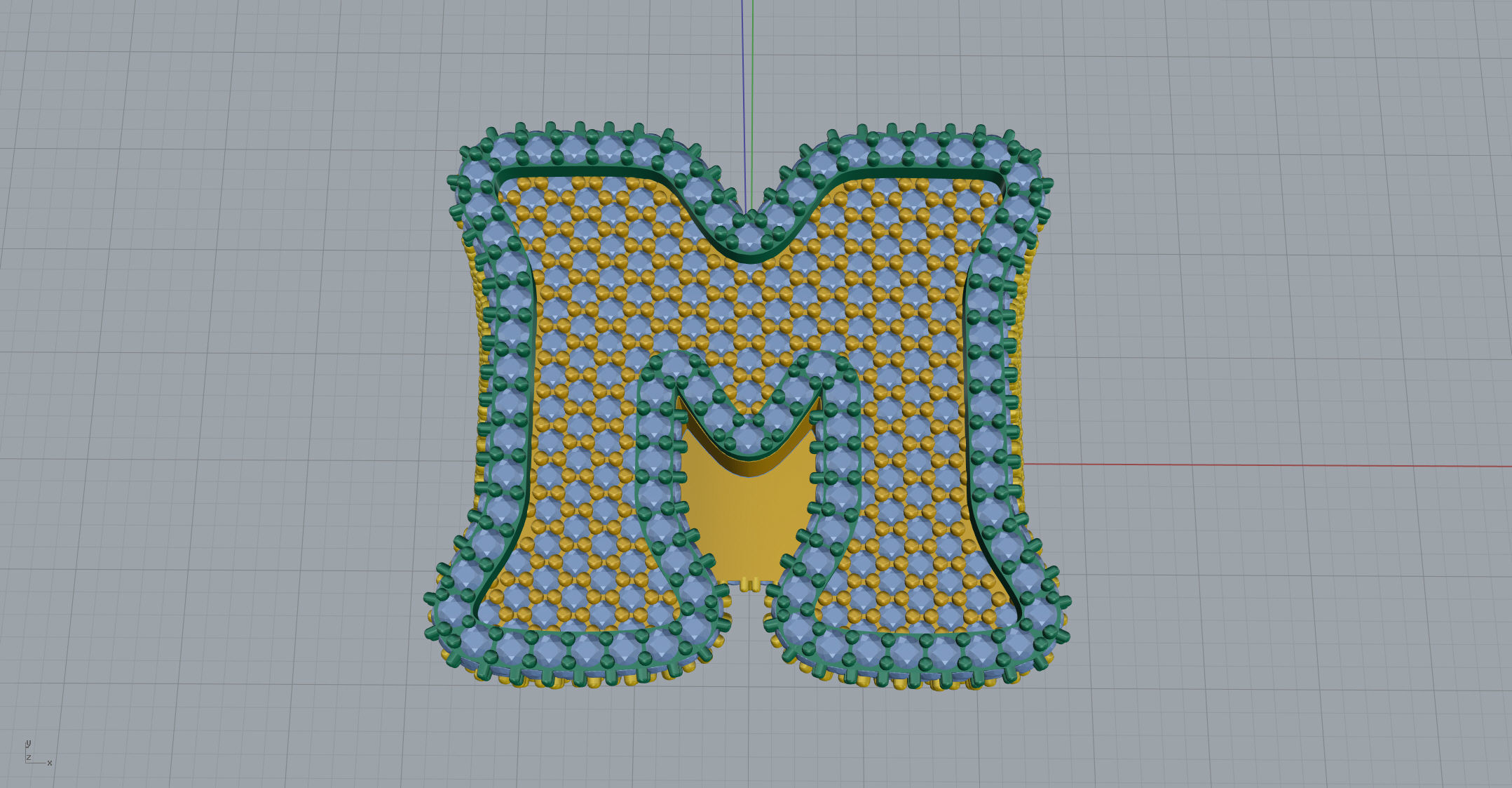 M full way round Ring 3D print model_12