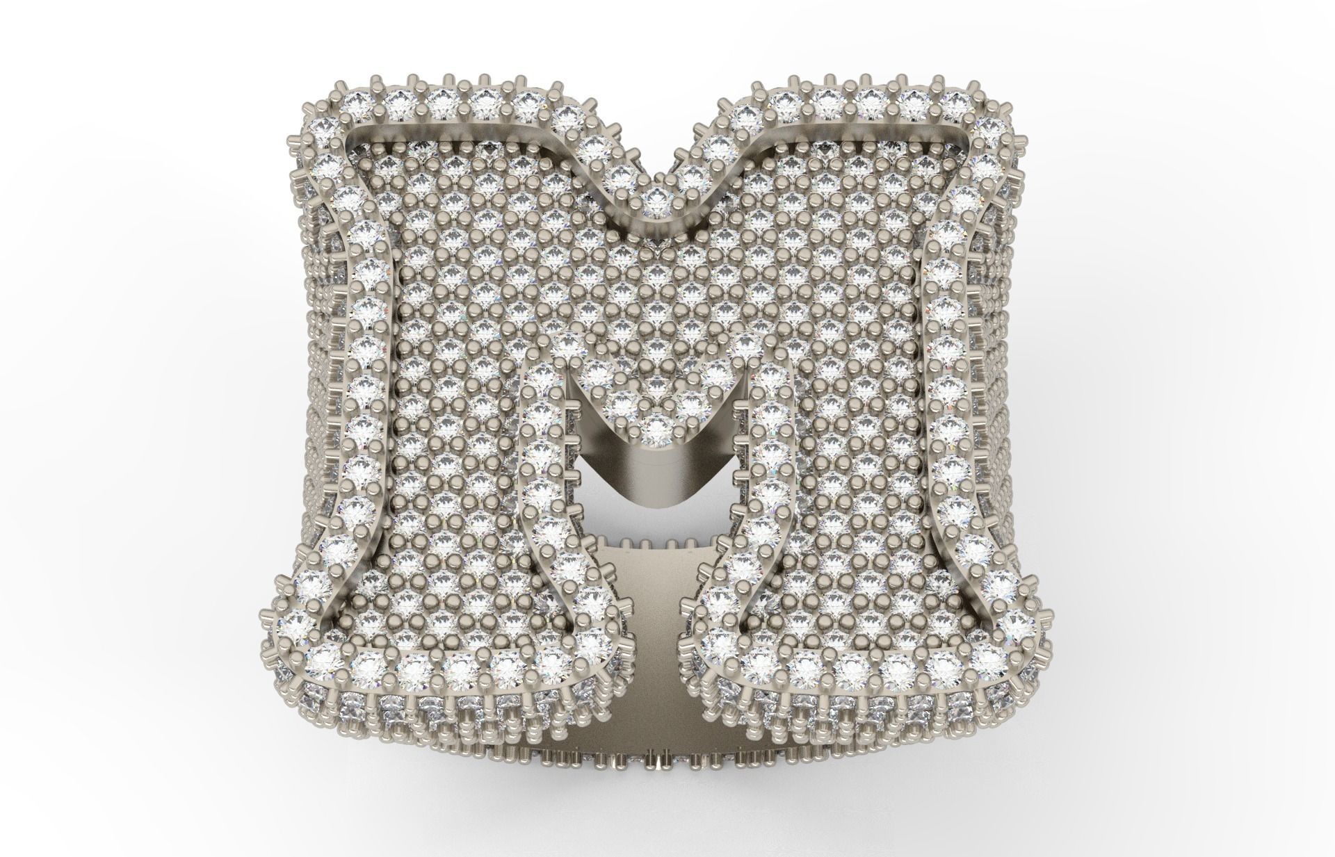 M full way round Ring 3D print model_1