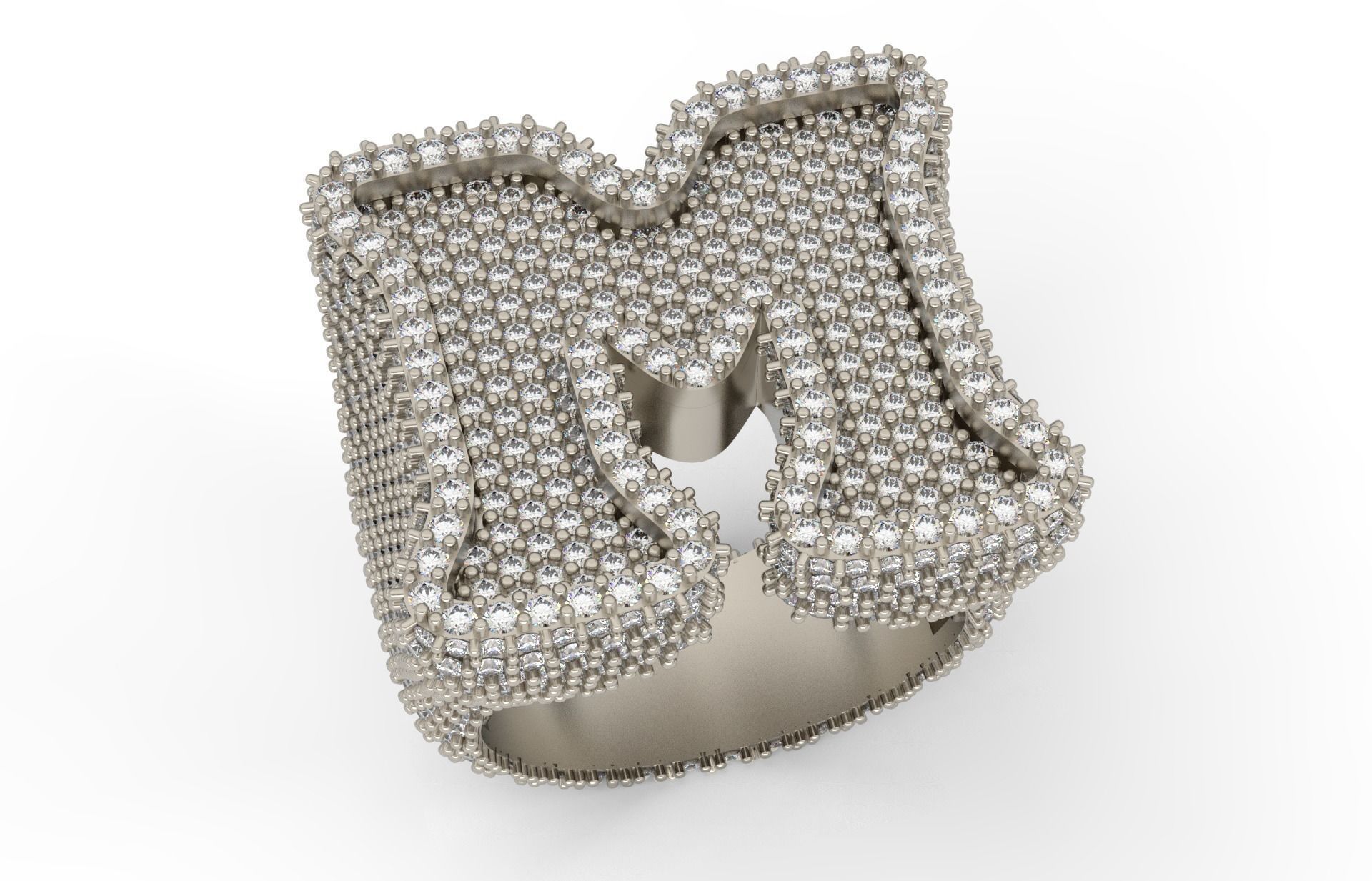 M full way round Ring 3D print model_2