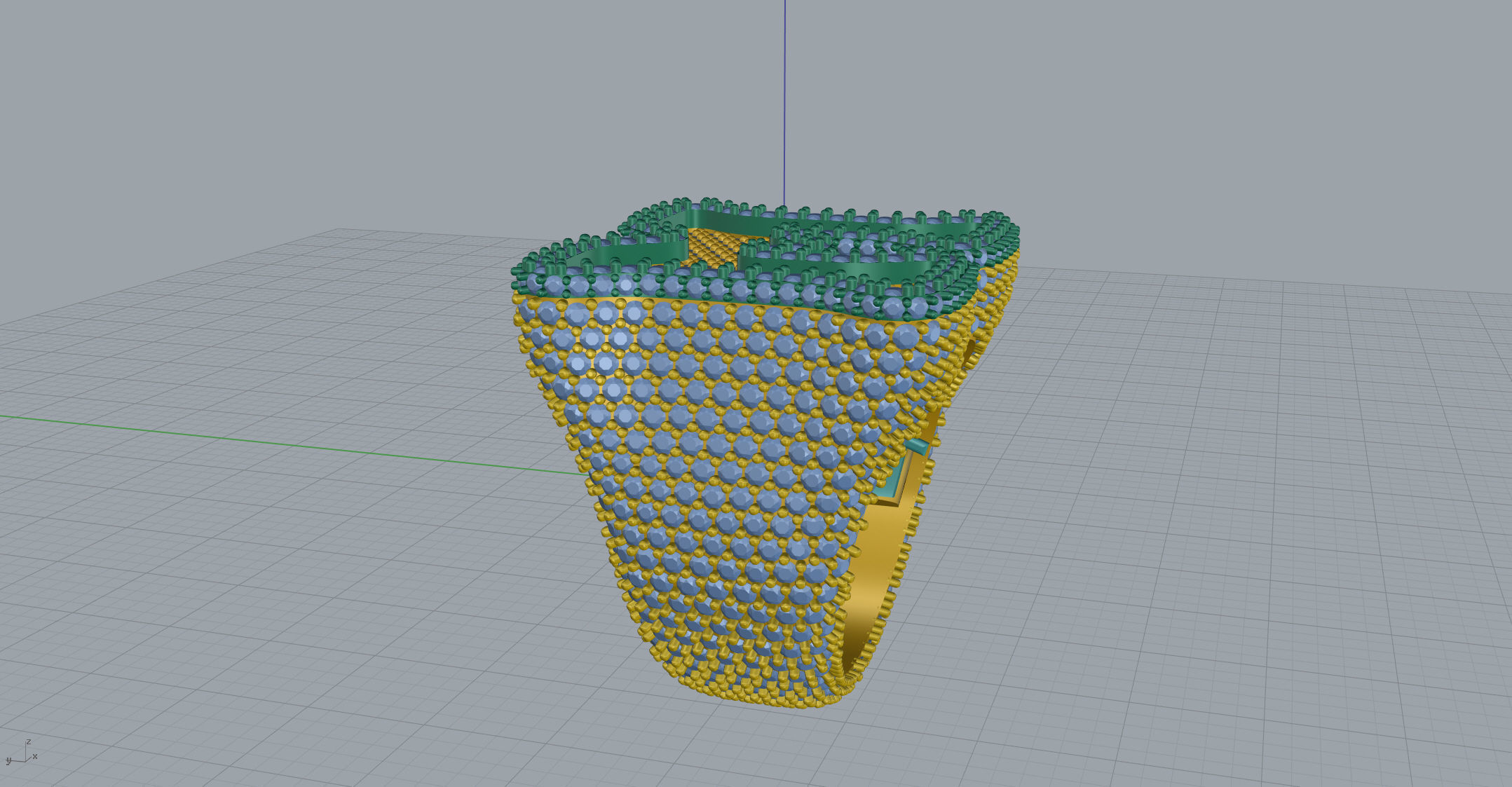 M full way round Ring 3D print model_7