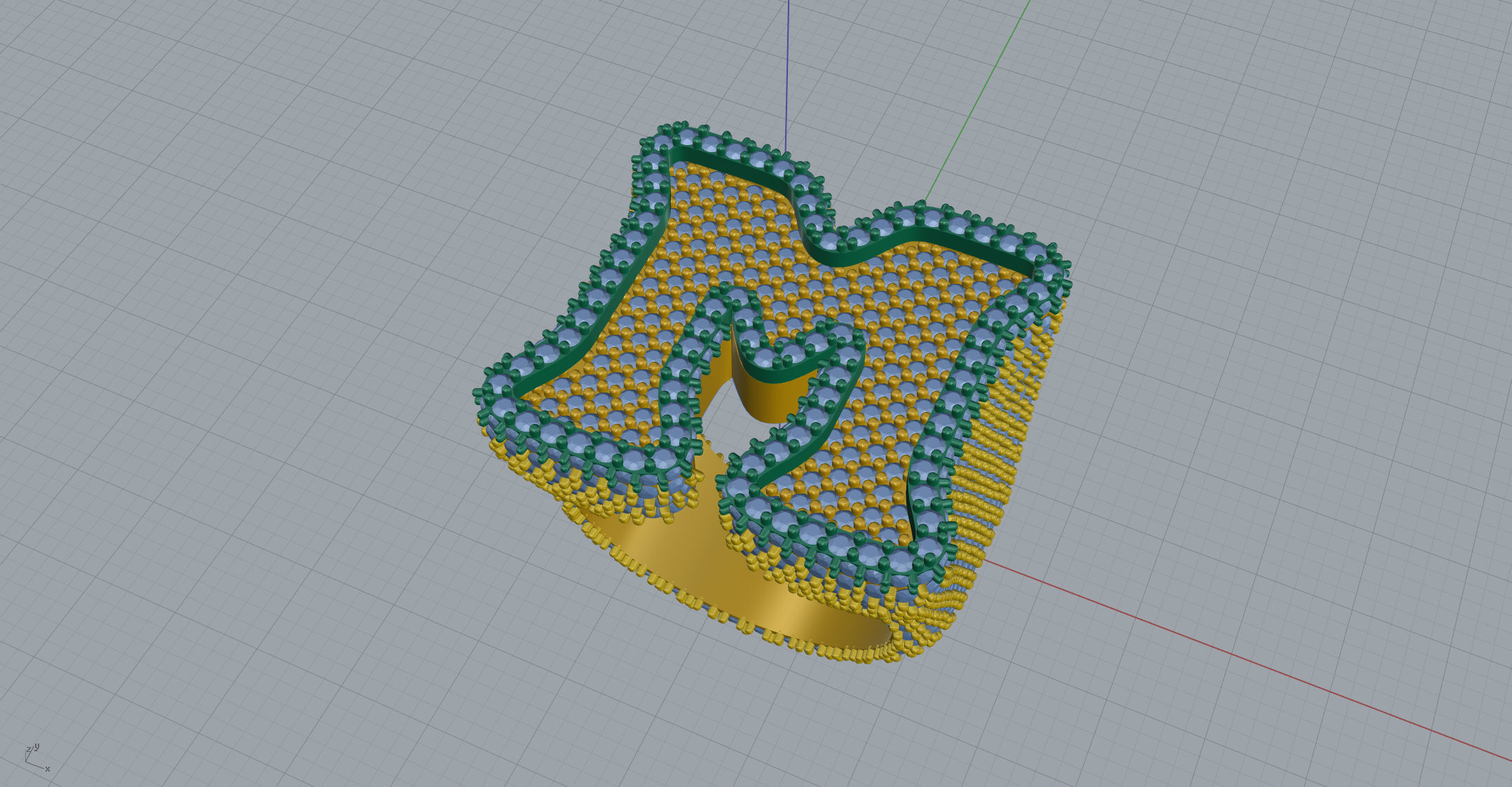 M full way round Ring 3D print model_11