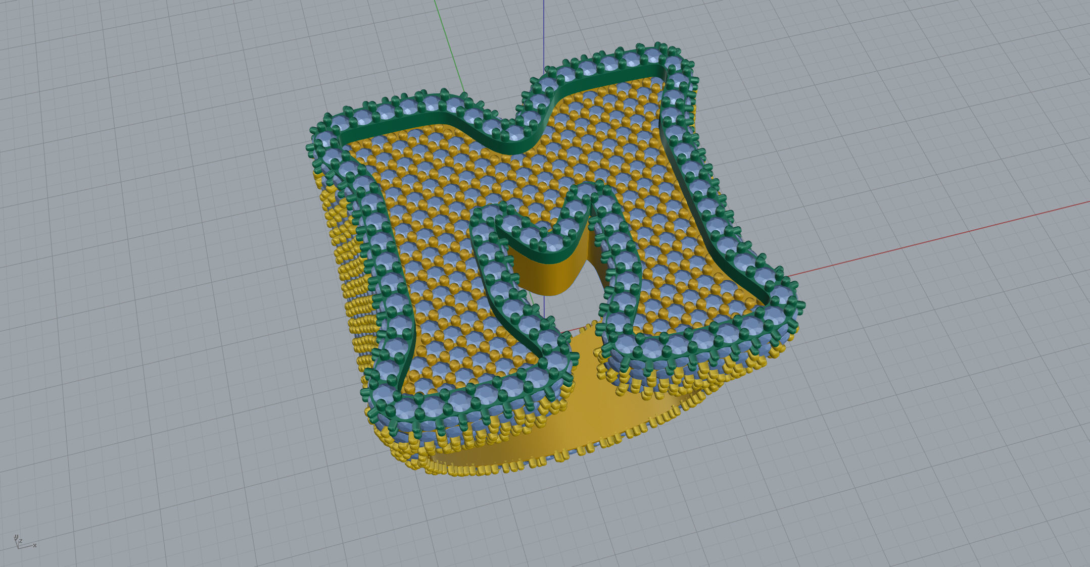 M full way round Ring 3D print model_8