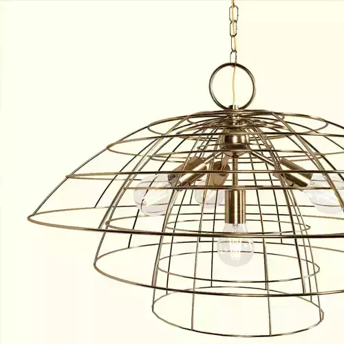 BRASS LIGHT CHANDELIER 3D model