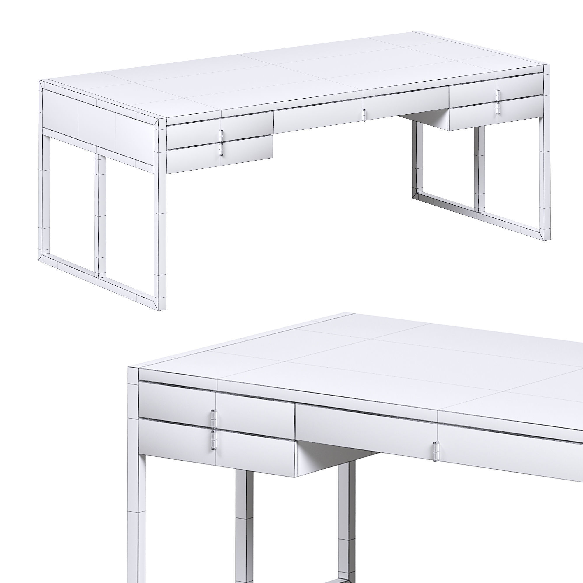 Allie desk  3D model_4