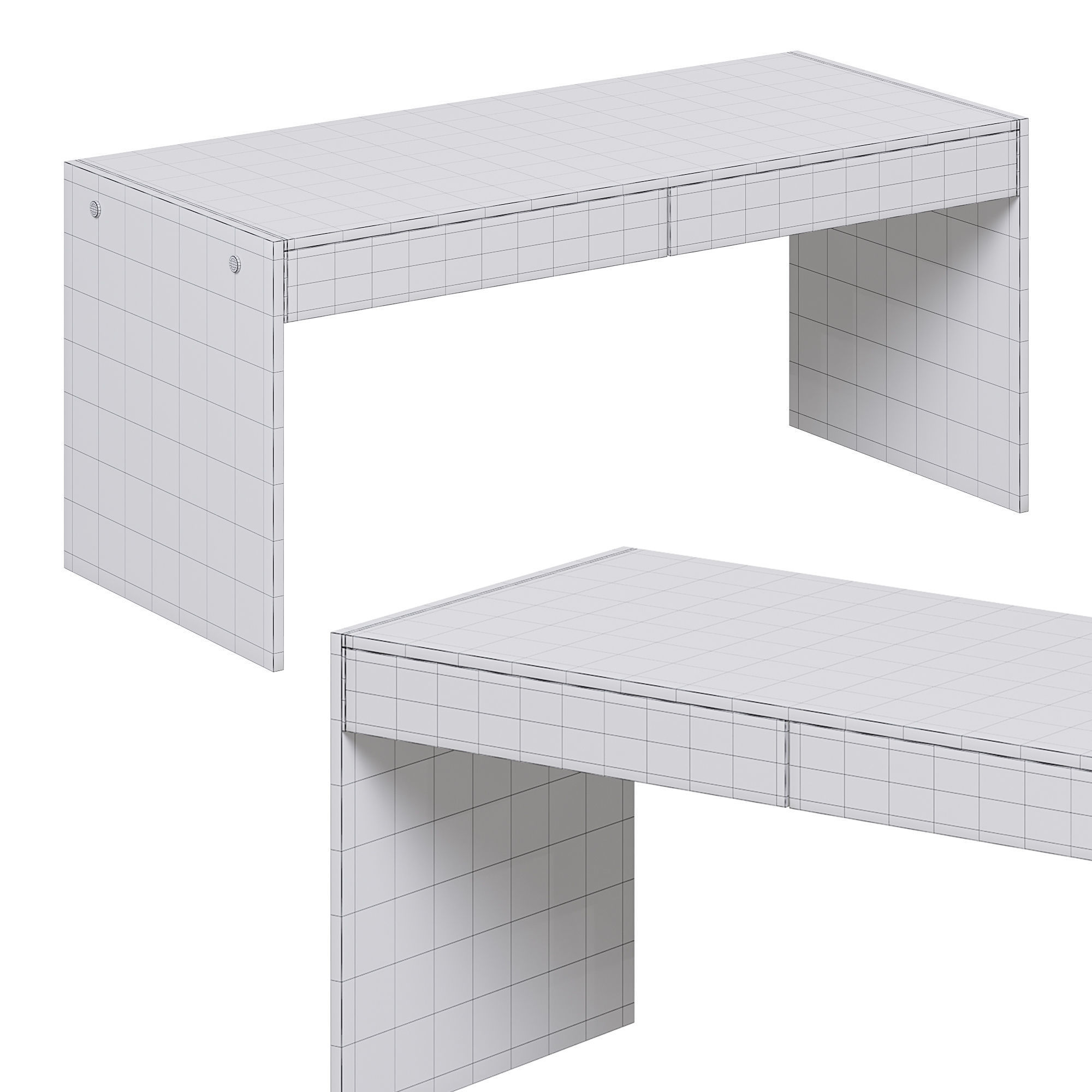 Bonham Desk Table  3D model_3