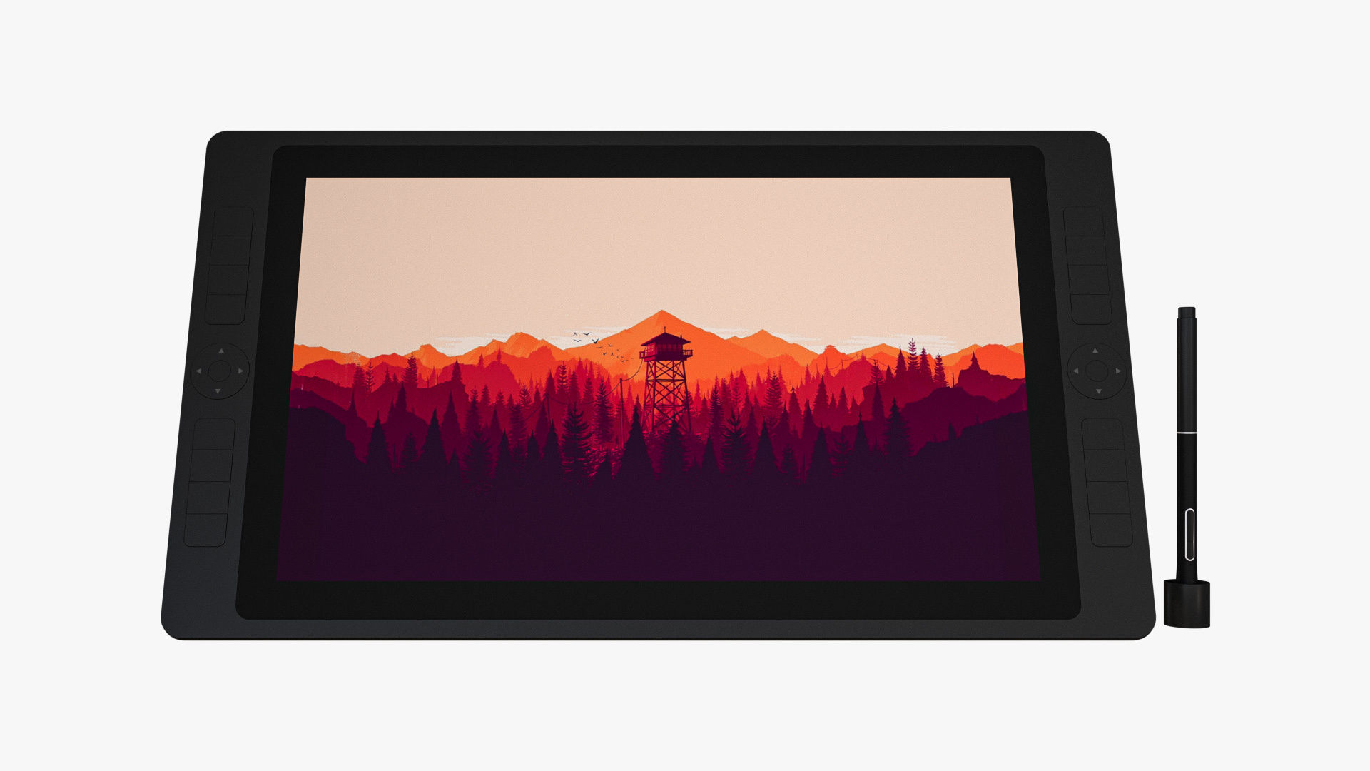 Drawing Tablet Set 3D model_2