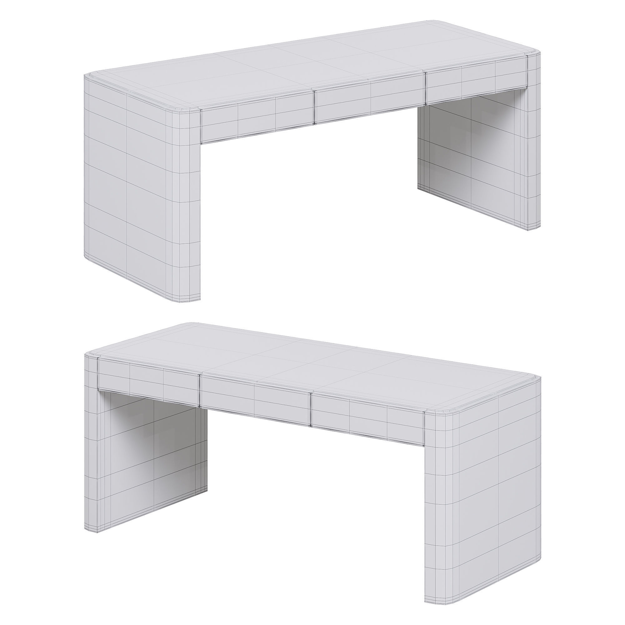 Larson desk table  3D model_3