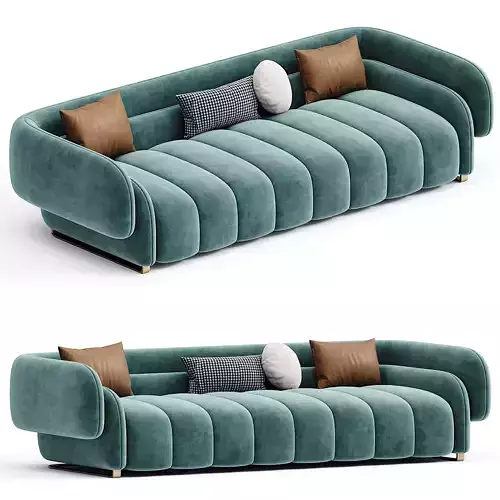 Sofa Dublin-3 Dusty 3d model 3D model
