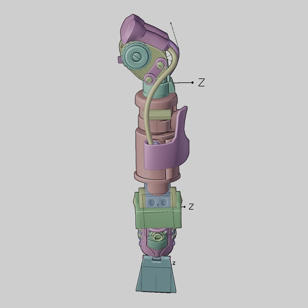 mecha arm Free 3D model_18