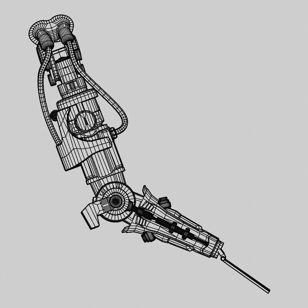 mecha arm Free 3D model_2