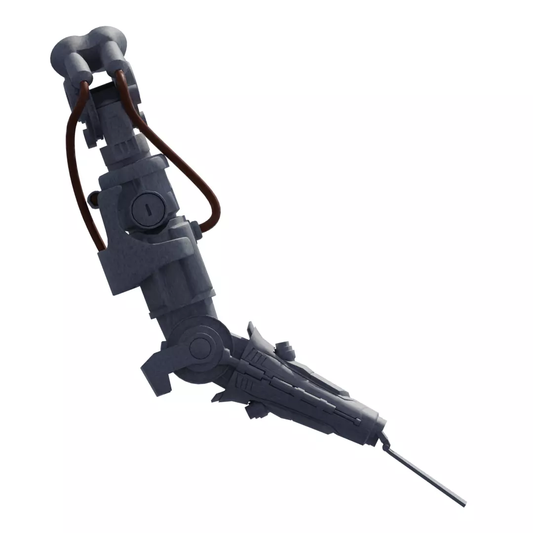 mecha arm Free 3D model_0