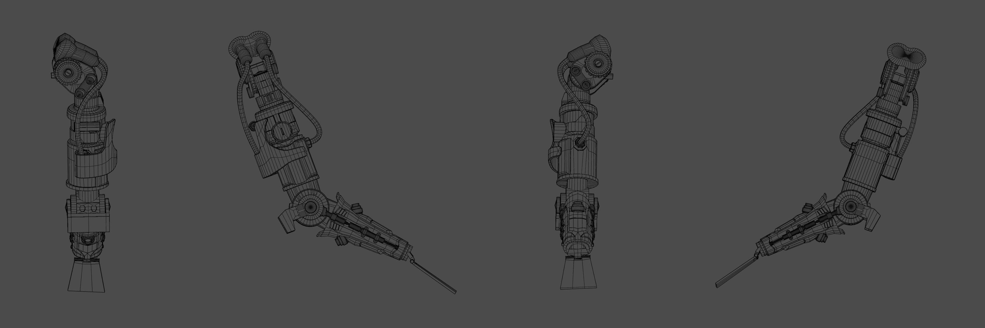 mecha arm Free 3D model_4