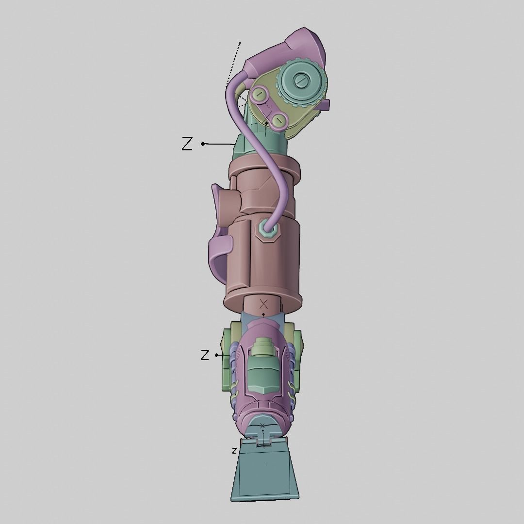 mecha arm Free 3D model_17