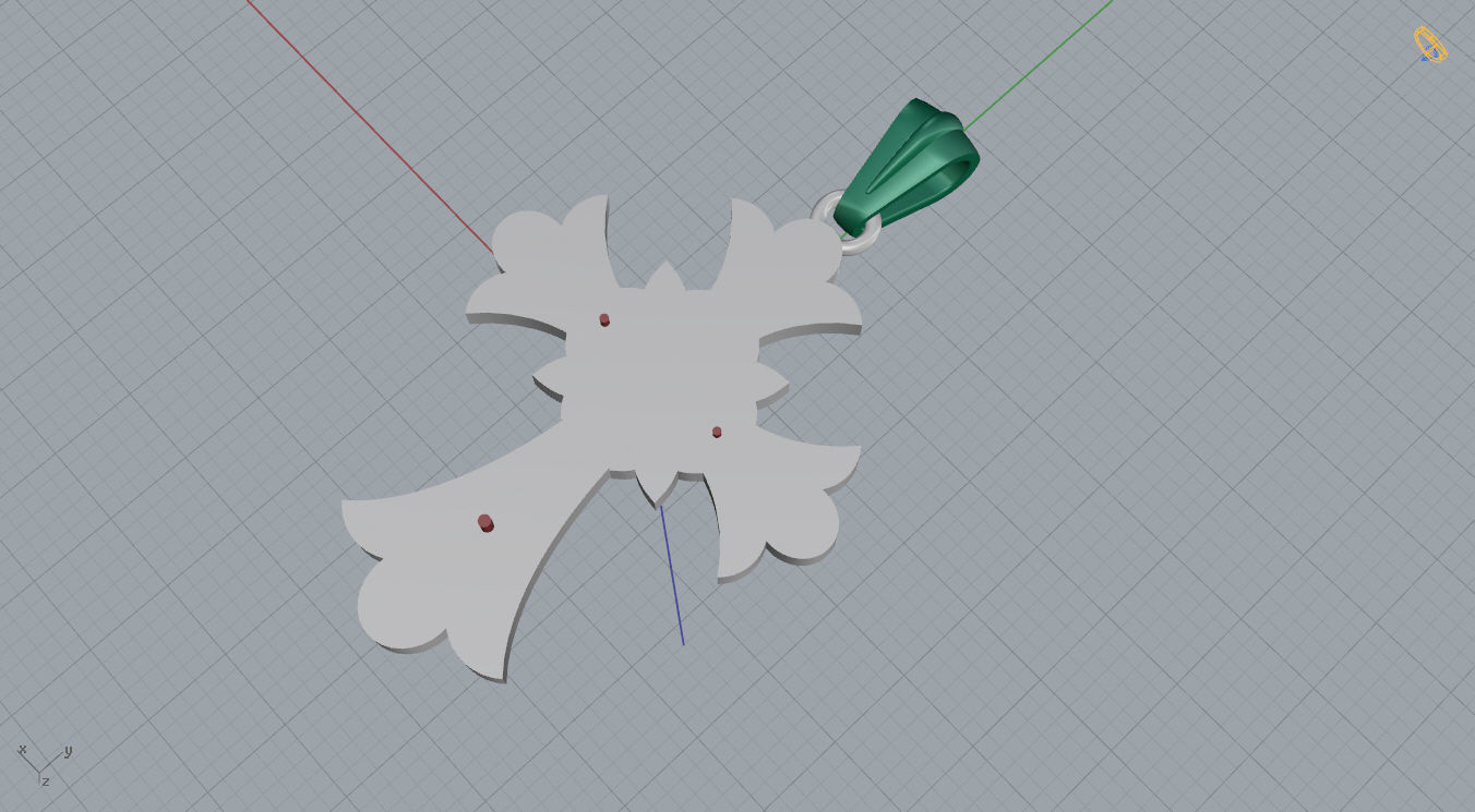 Cross with Jesus 3D print model_11