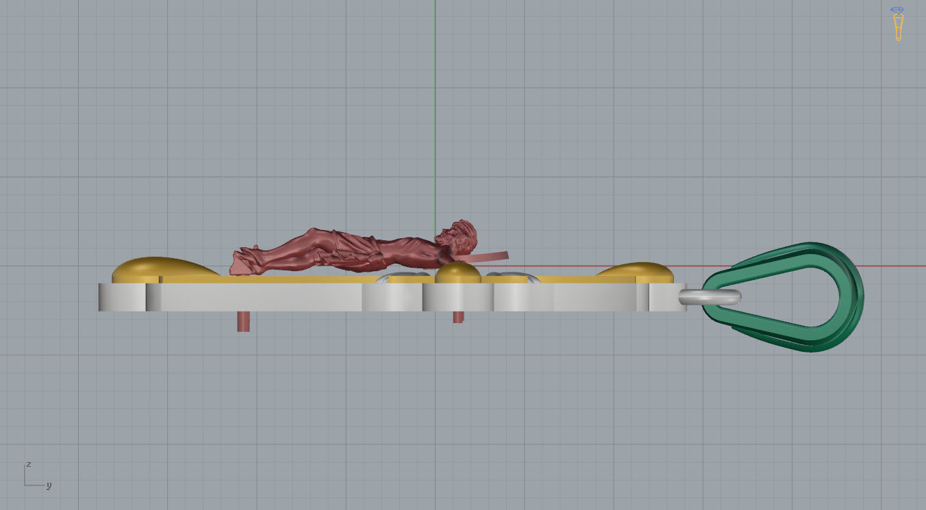 Cross with Jesus 3D print model_9