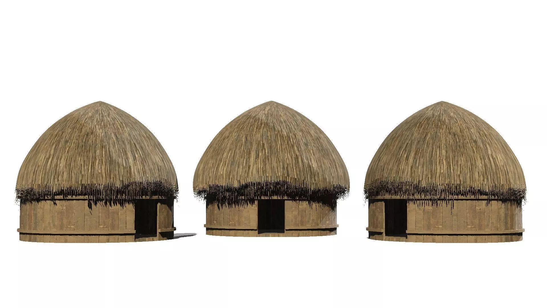 Rumah Honai - Papua Low-poly 3D model_0