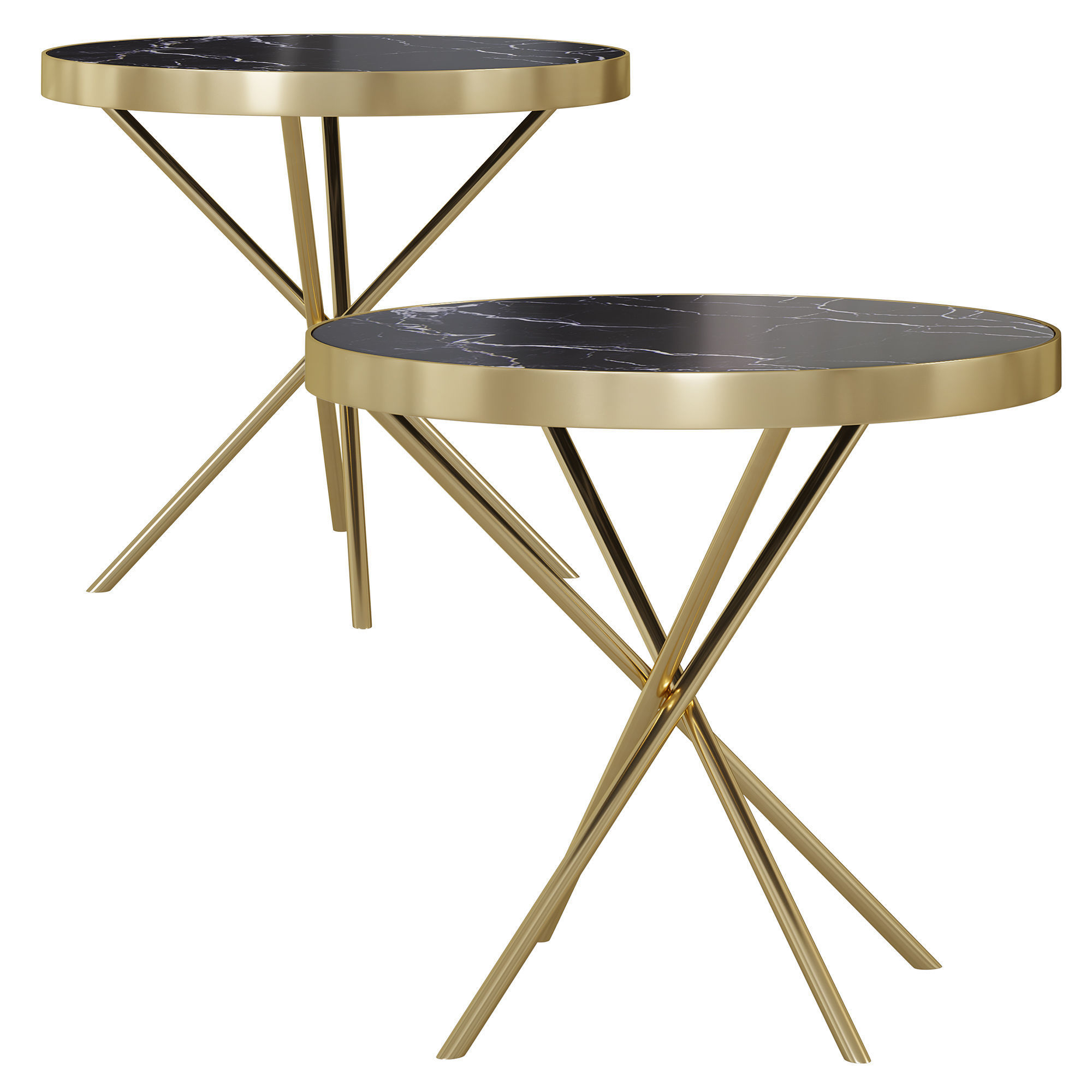 Lauren side table  3D model_2