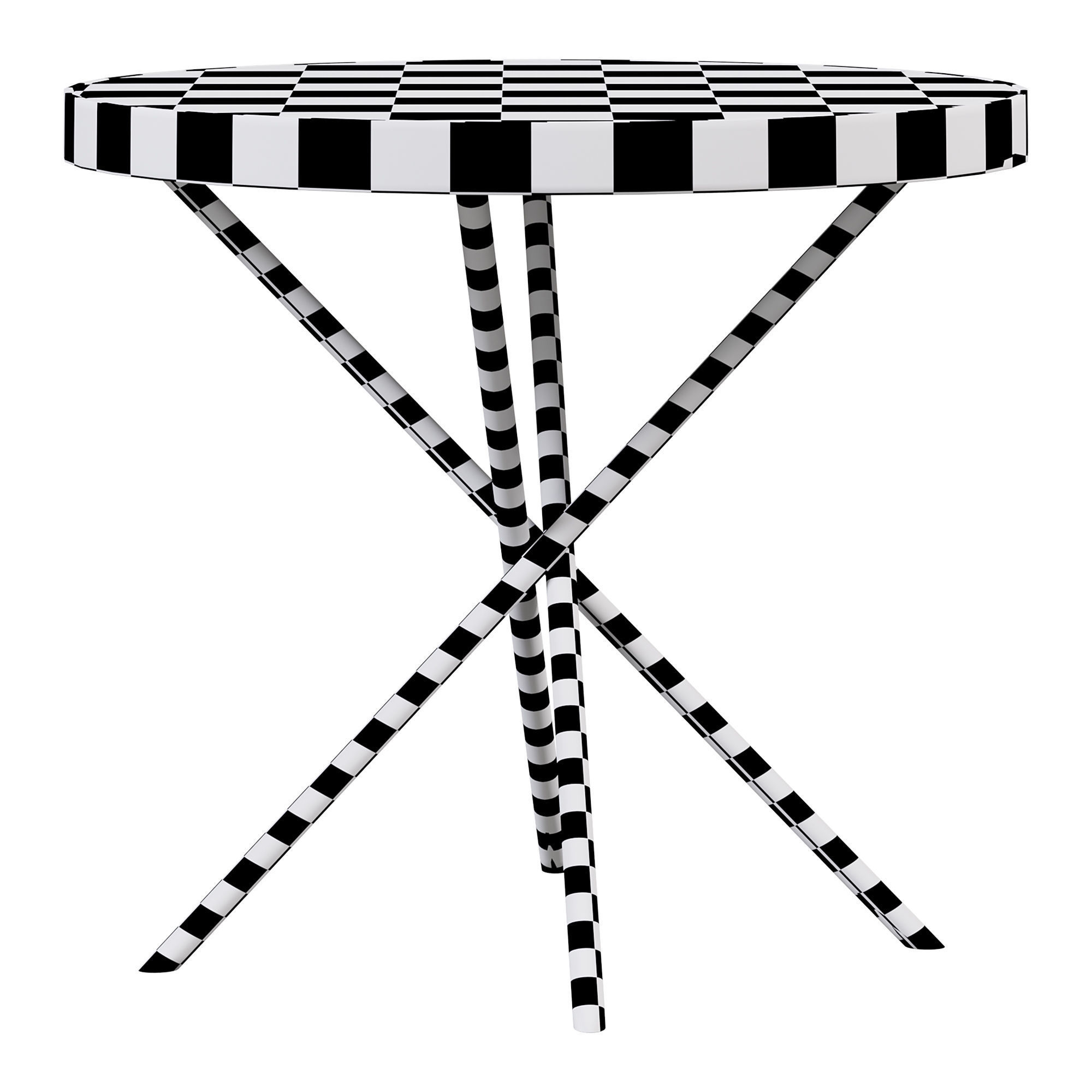 Lauren side table  3D model_4