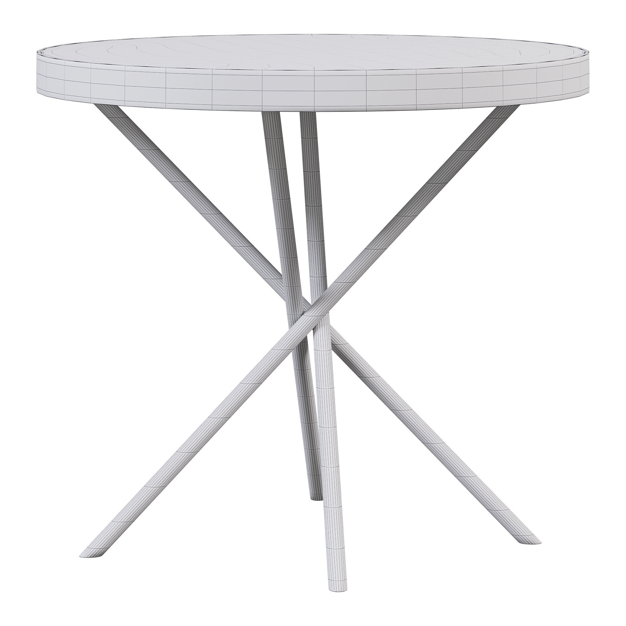 Lauren side table  3D model_3