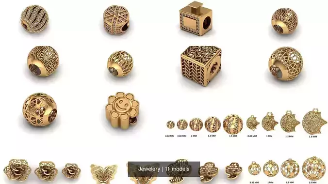 Jewelery 3D Model Collection