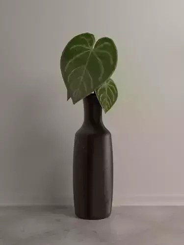 Black Marble Vase