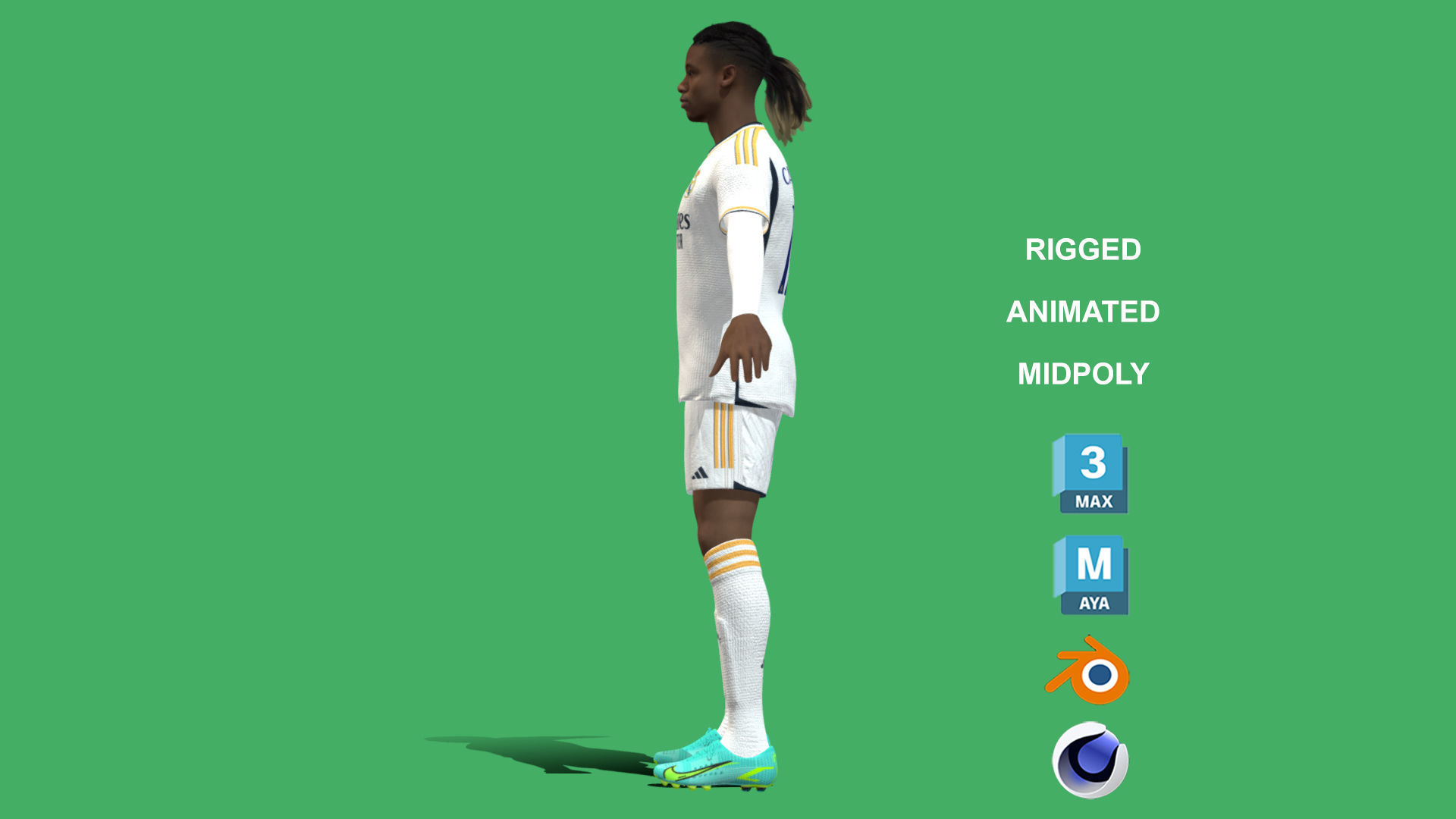 3D Rigged Eduardo Camavinga Real Madrid 2024 3D model_11
