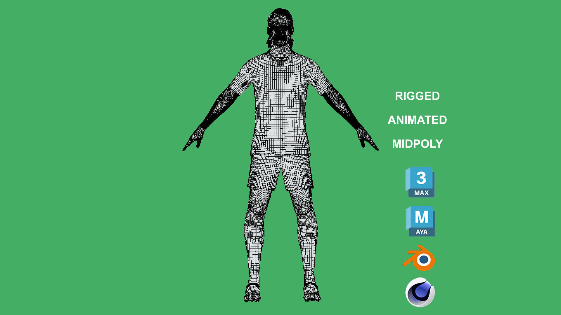3D Rigged Eduardo Camavinga Real Madrid 2024 3D model_4