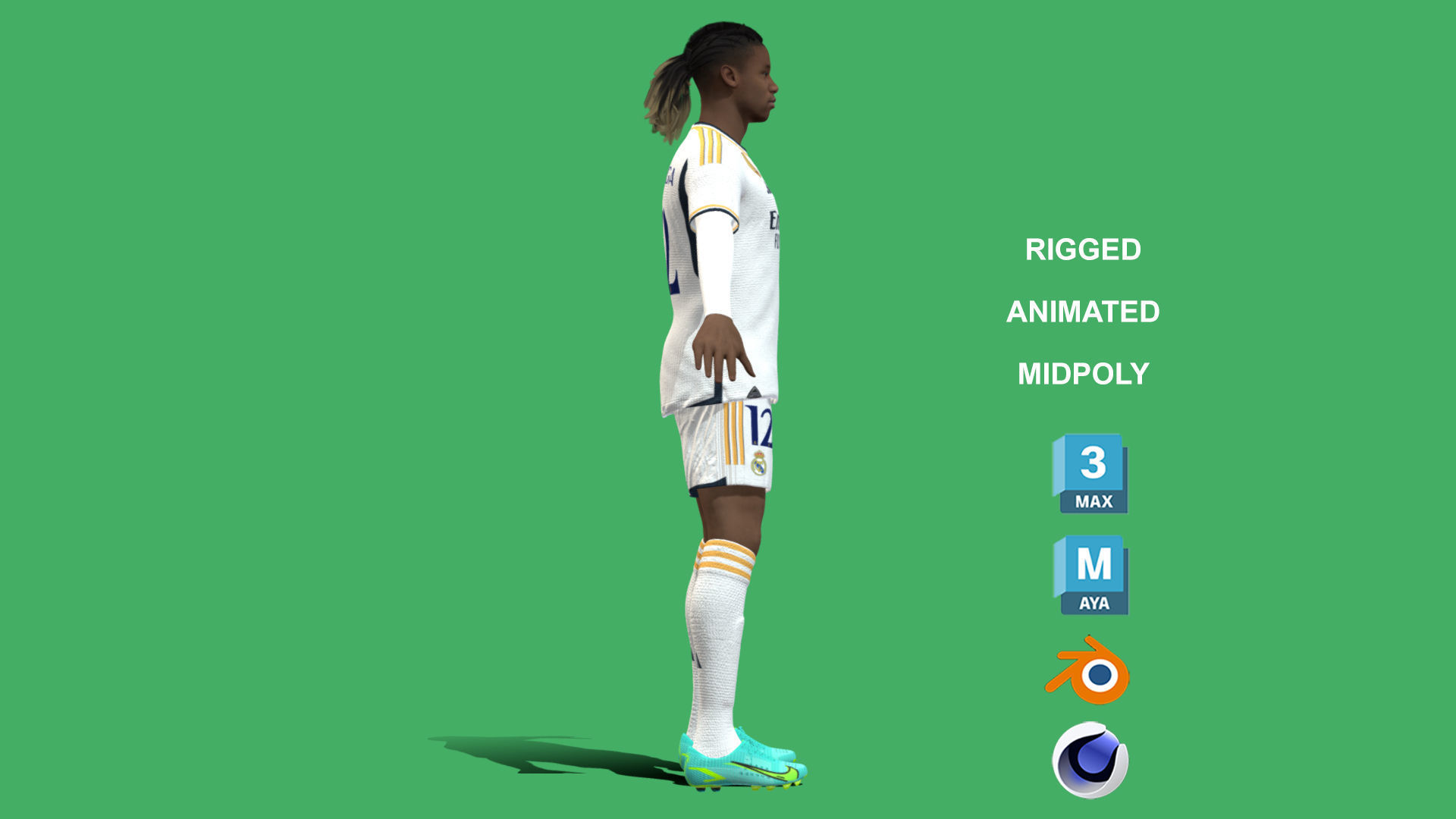 3D Rigged Eduardo Camavinga Real Madrid 2024 3D model_7