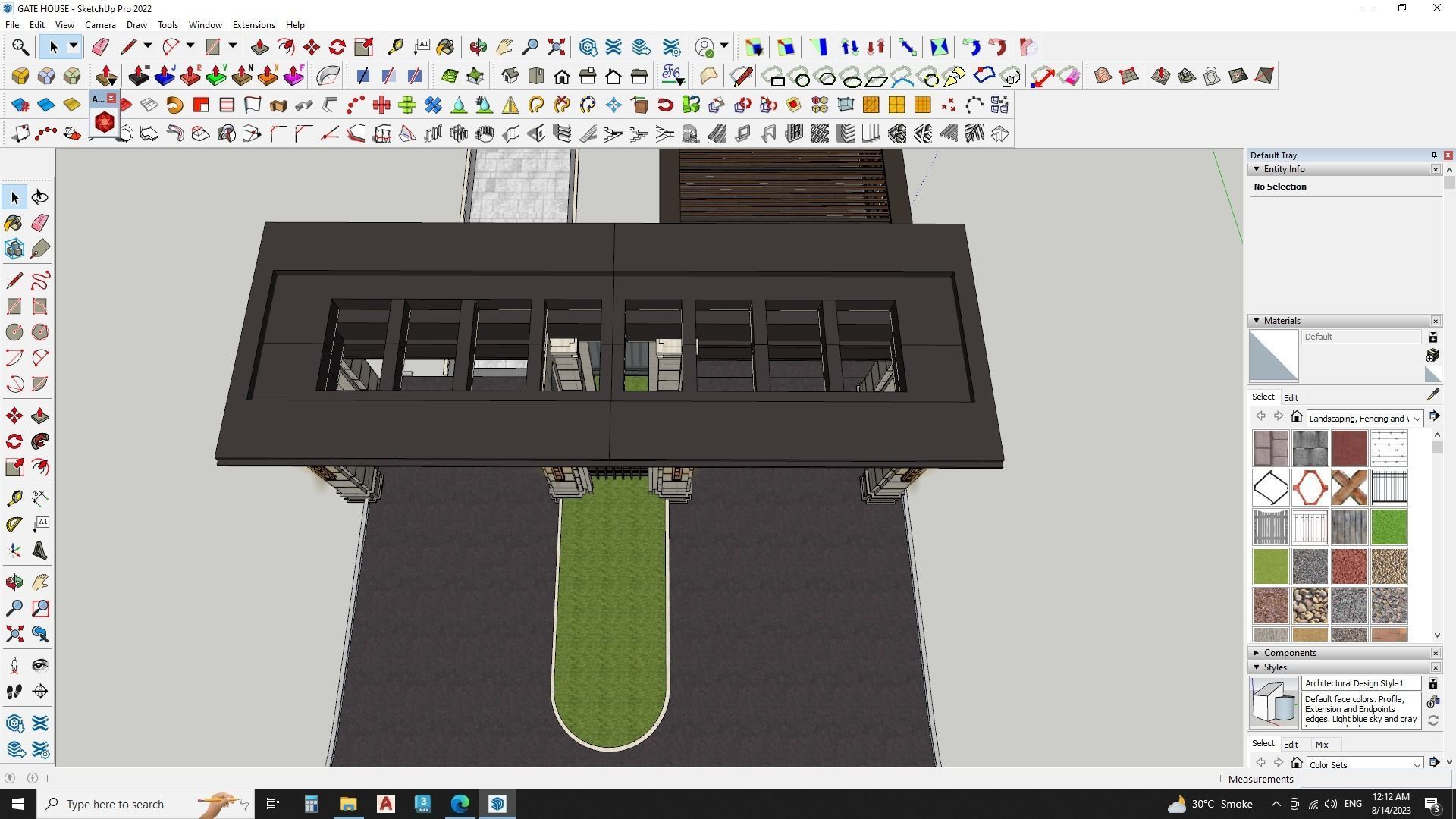 Art deco gate house 3d model 3D model_6