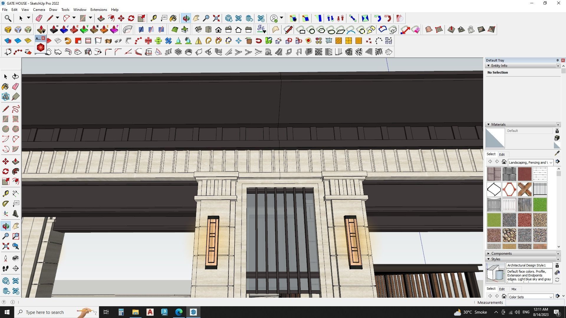 Art deco gate house 3d model 3D model_2