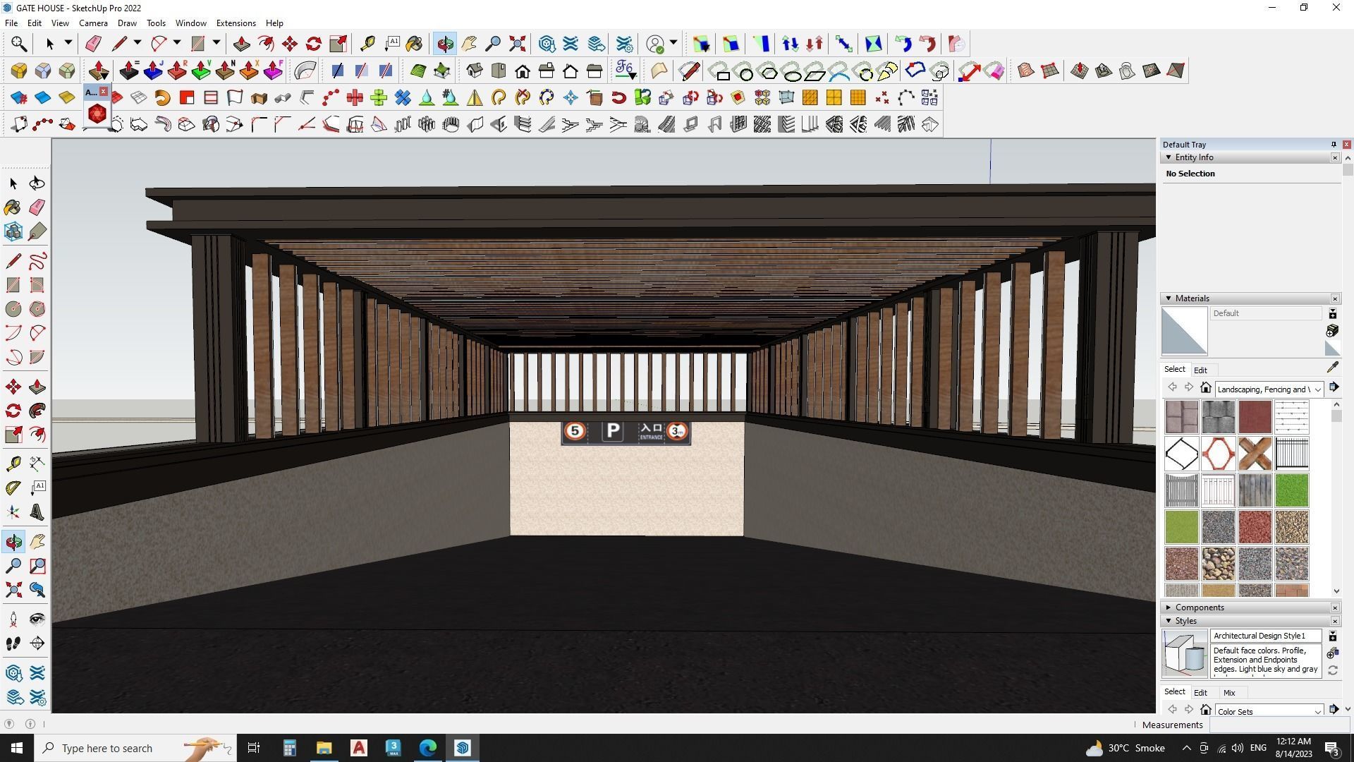 Art deco gate house 3d model 3D model_3