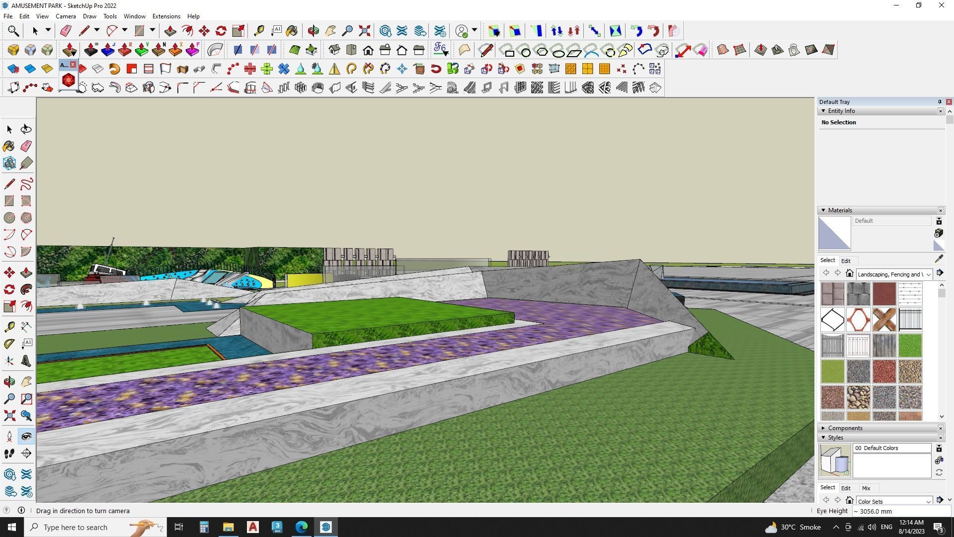 3d model of amusement park 3D model_1