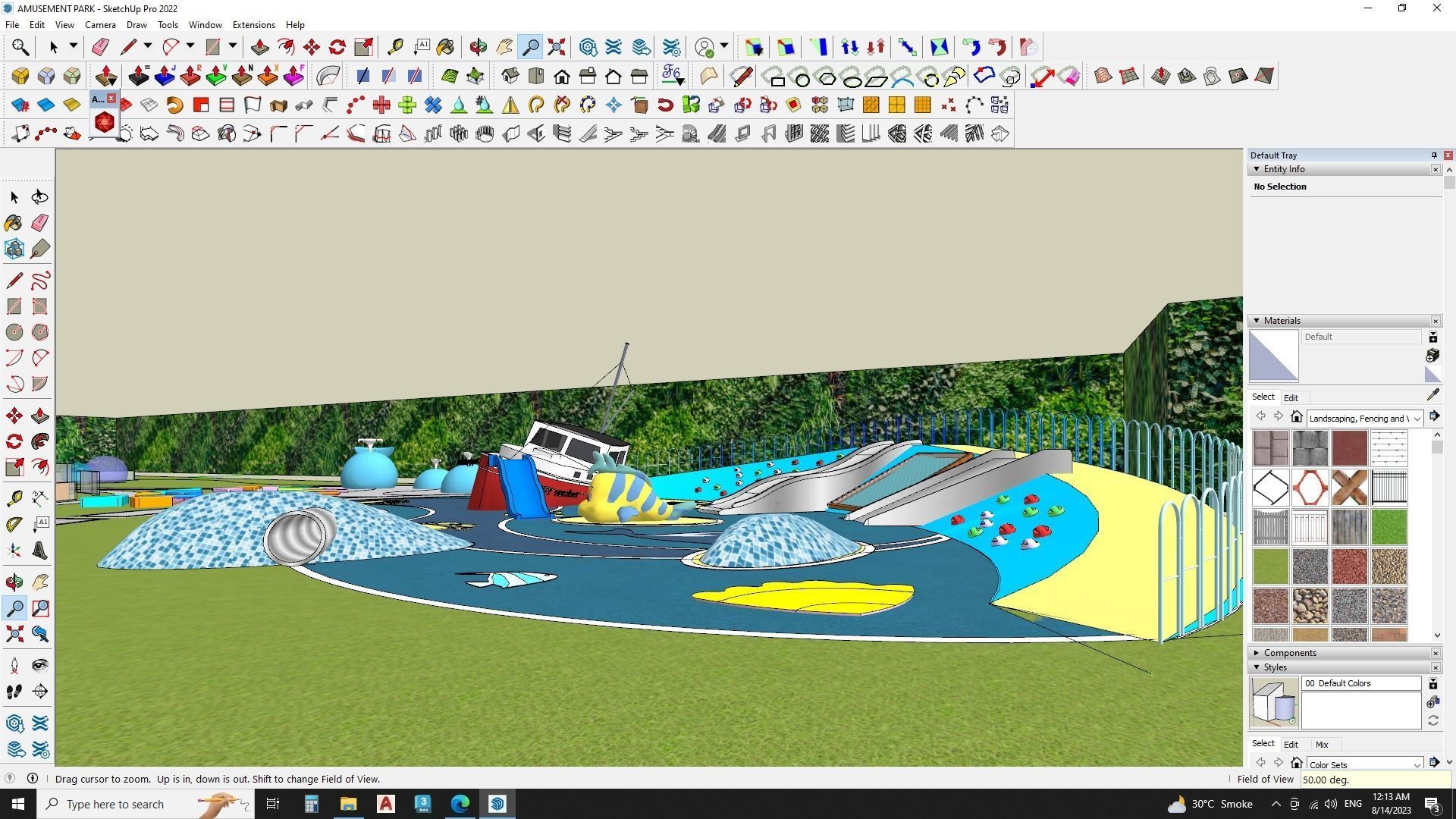 3d model of amusement park 3D model_5
