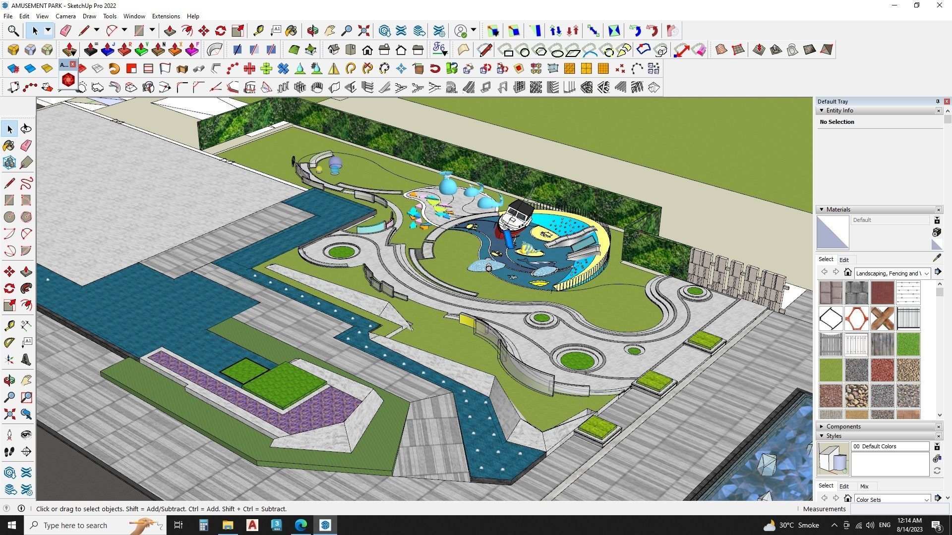 3d model of amusement park 3D model_2