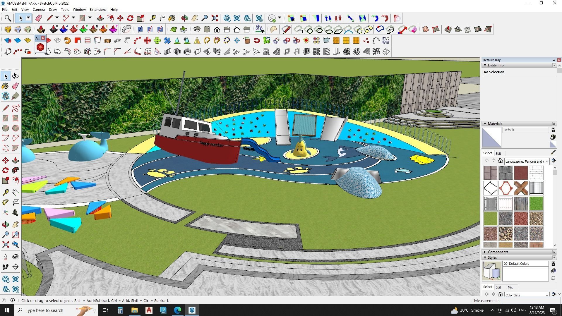 3d model of amusement park 3D model_4