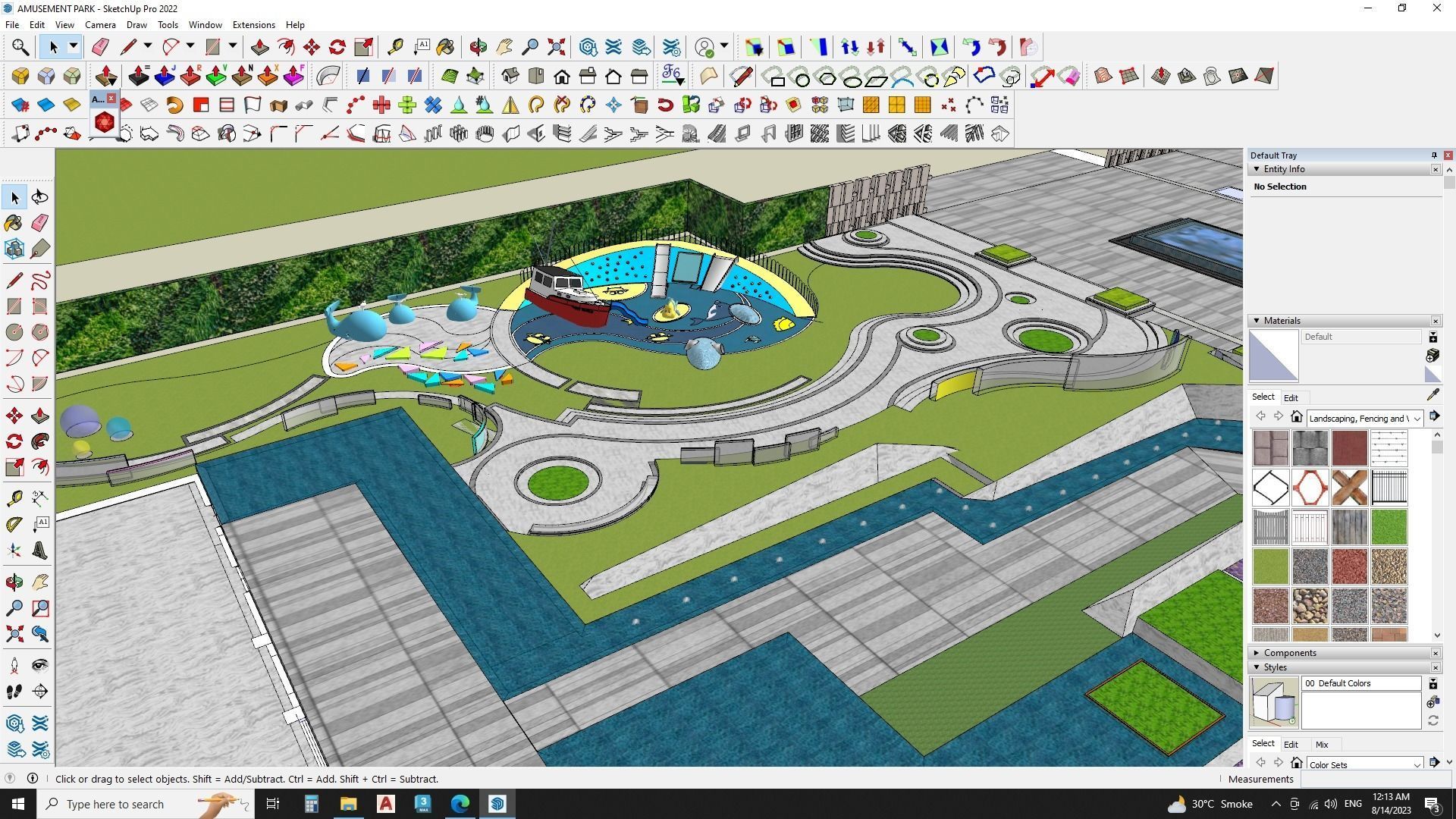 3d model of amusement park 3D model_3
