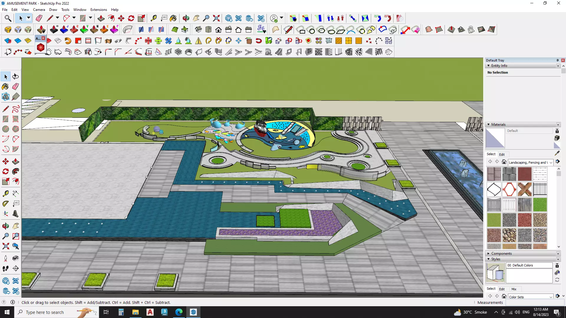 3d model of amusement park 3D model_0