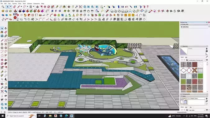 3d model of amusement park 3D model