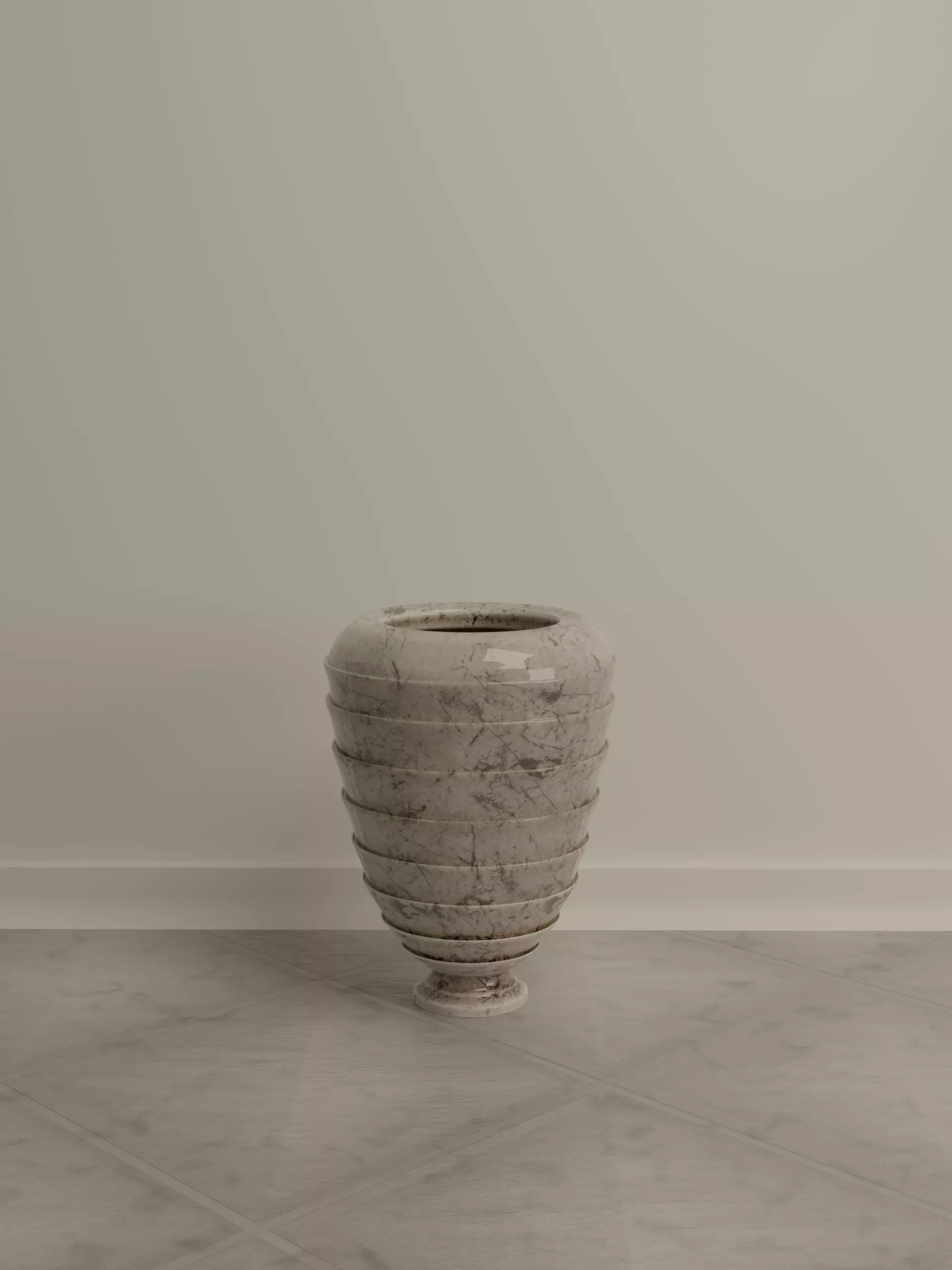 Layered Vase - inspired by an Armadillo Free 3D model