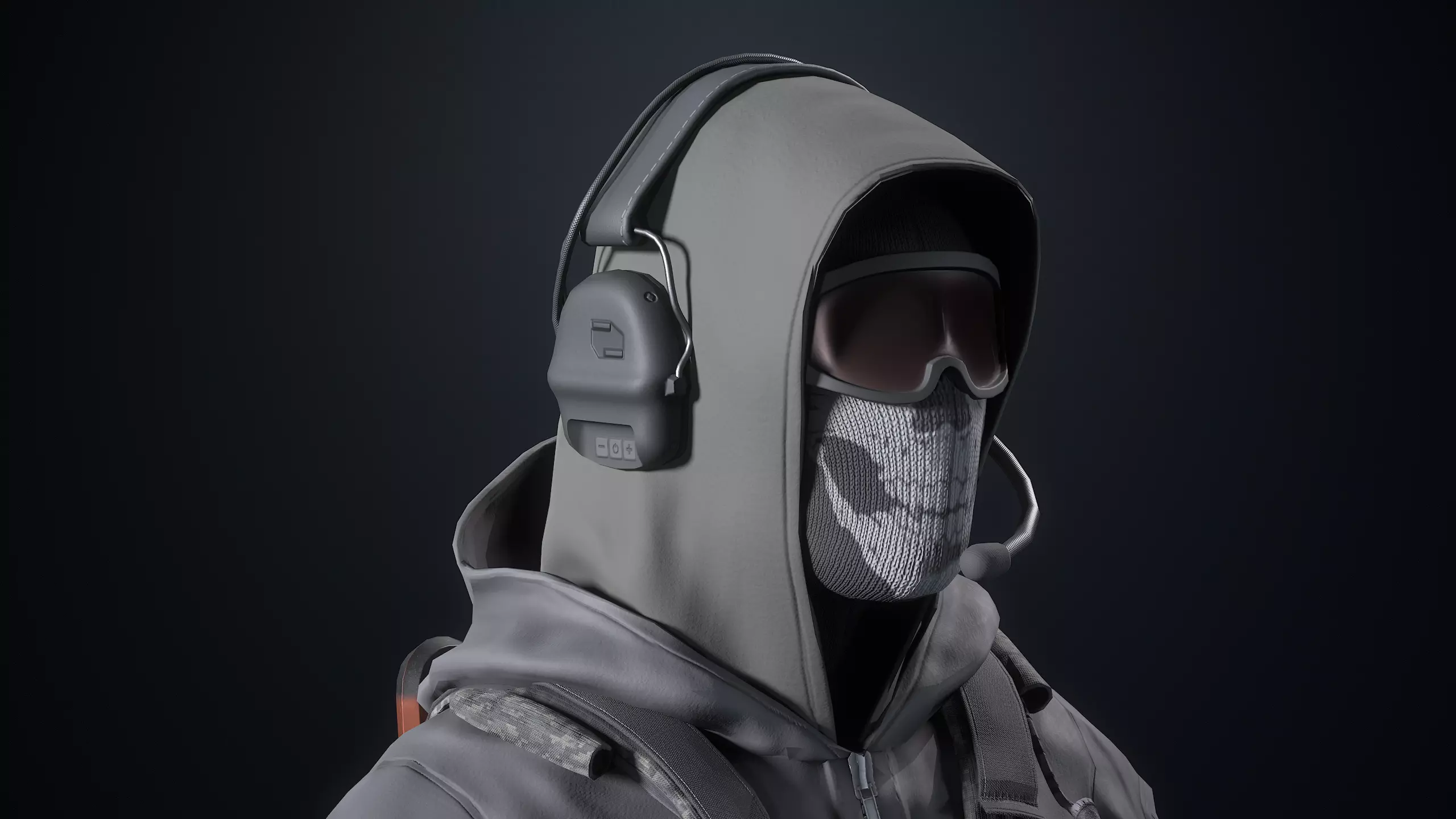 Assault Soldier Low-poly 3D model_7